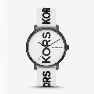 Michael Kors Black And White Oversized Watch